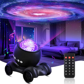 ENOKIK Galaxy Projector front view showing compact, stylish design for versatile ambience.