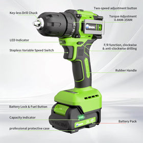  ENON battery and charger kit for ready-to-use power.