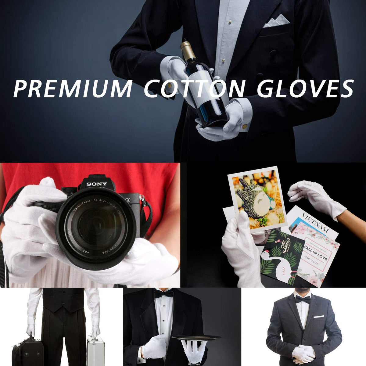 ENPOINT archival gloves with skid-proof grip for delicate jewelry handling.
