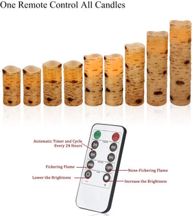 Enpornk candles with remote control enable easy multi-candle operation from a distance