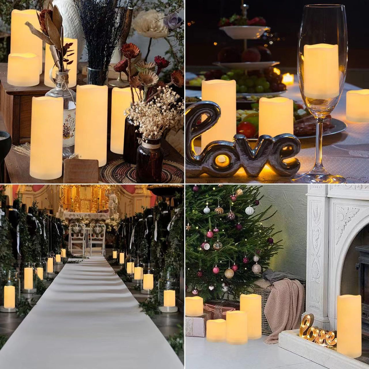 Enpornk waterproof shell protects candles in rain or sun.