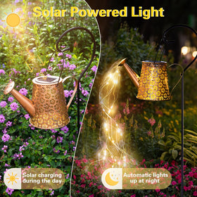 ENRIPRT IP65 waterproof metal lantern withstands rain and frost while lighting paths.