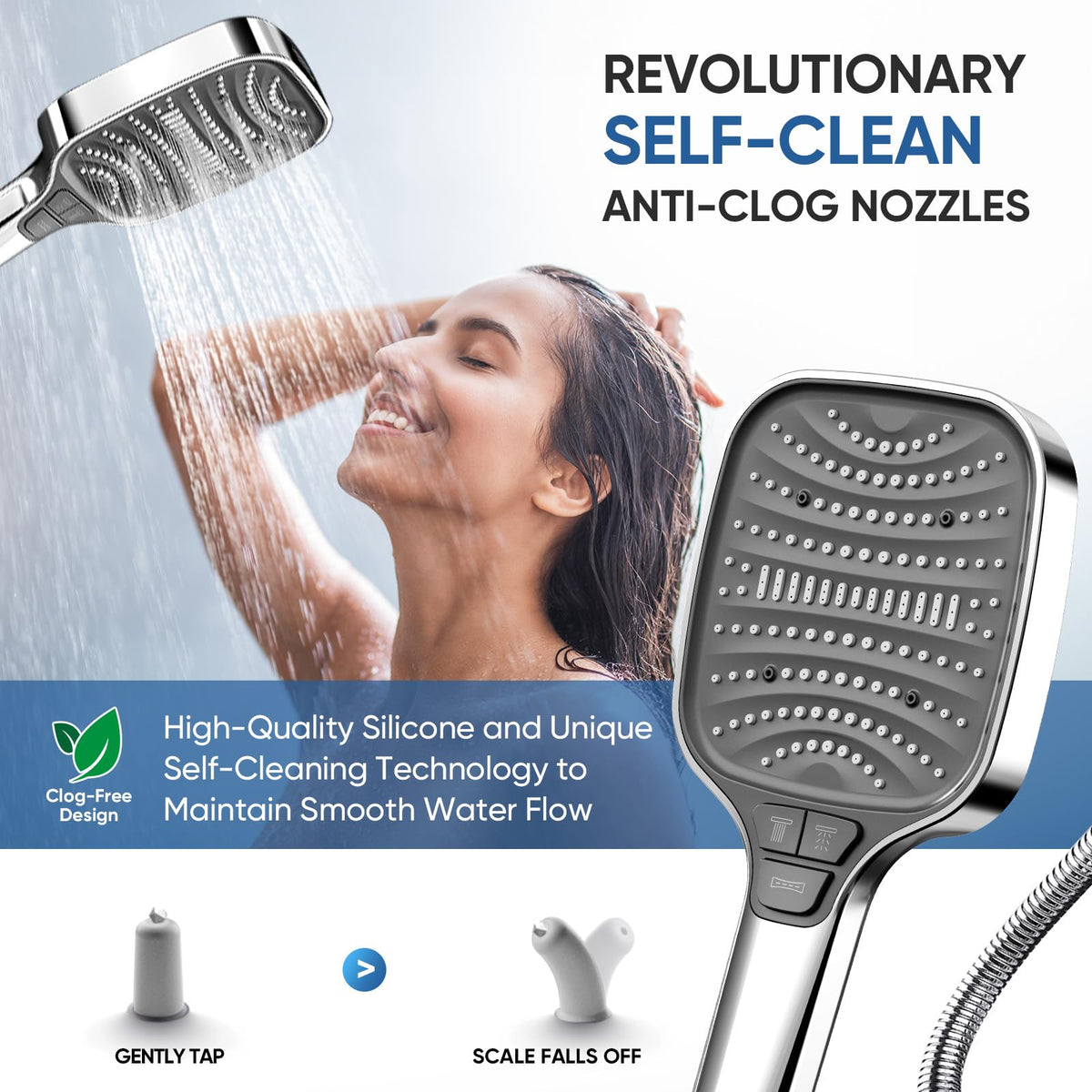 ENRUNEST anti-clog nozzles maintain steady flow