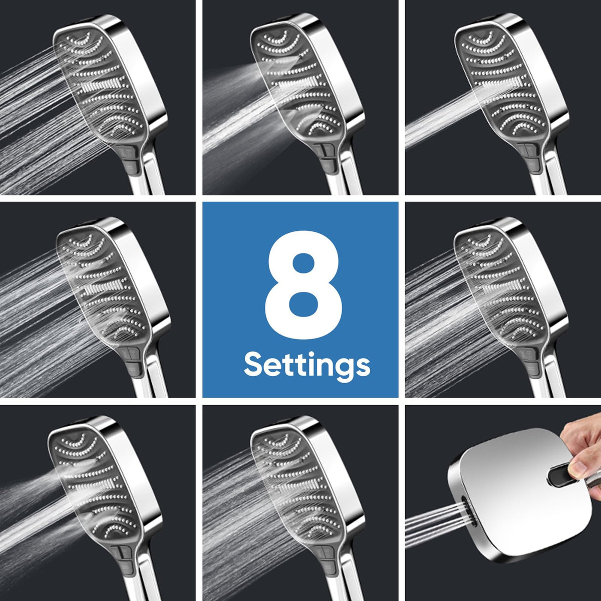 ENRUNEST built-in tub and tile power wash for quick cleaning