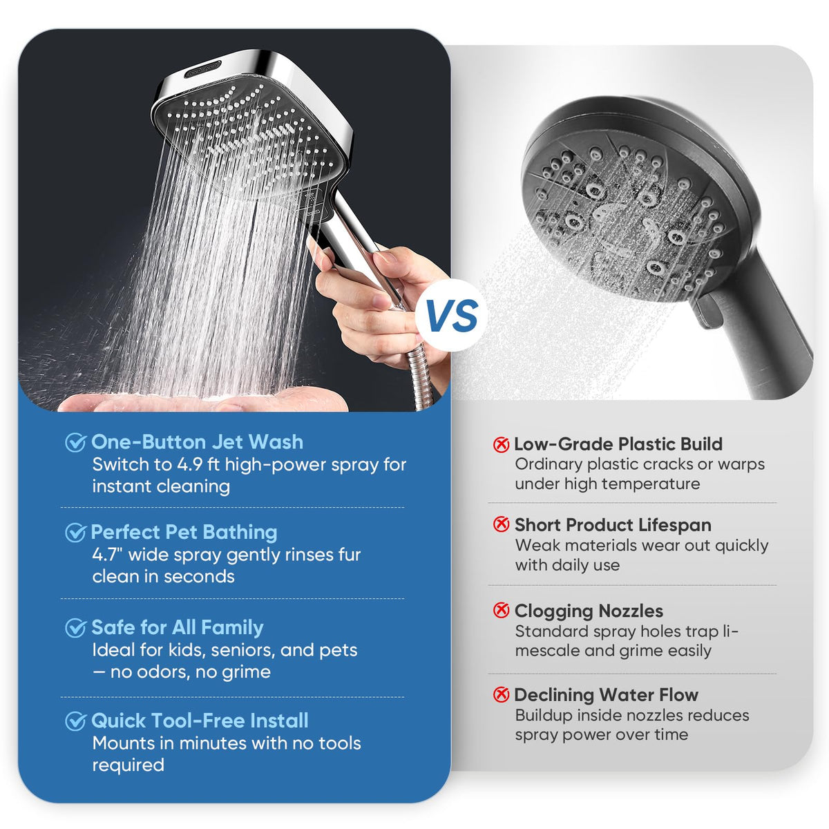 ENRUNEST clean shower environment highlighting hygiene and maintenance