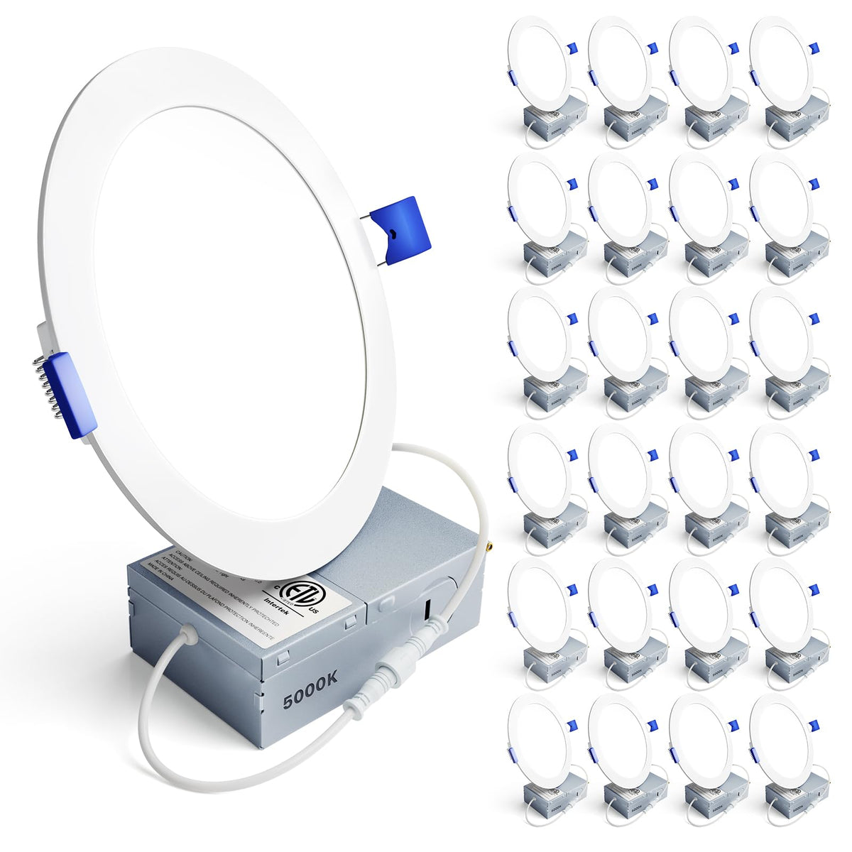Ensenior 24-pack 6-inch LED recessed light, energy efficient and easy to install.
