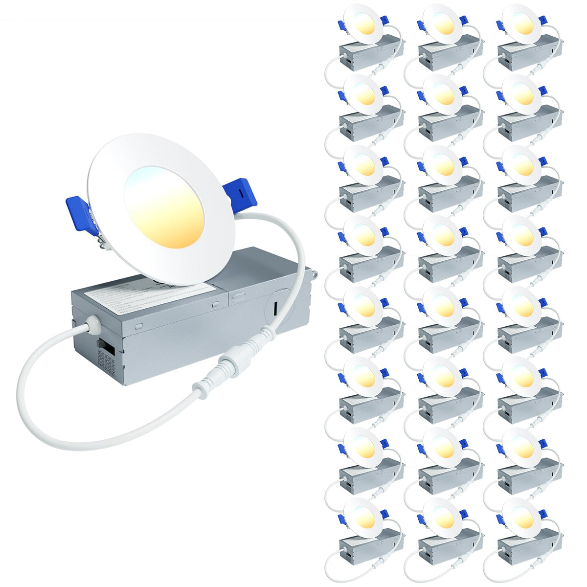 Ensenior 3-inch LED recessed light dimmable for versatile living spaces