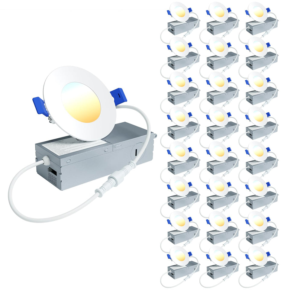 Ensenior 3-inch LED recessed light dimmable for versatile living spaces