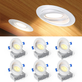 Ensenior 4in gimbal light with 360° rotation for versatile spotlighting.