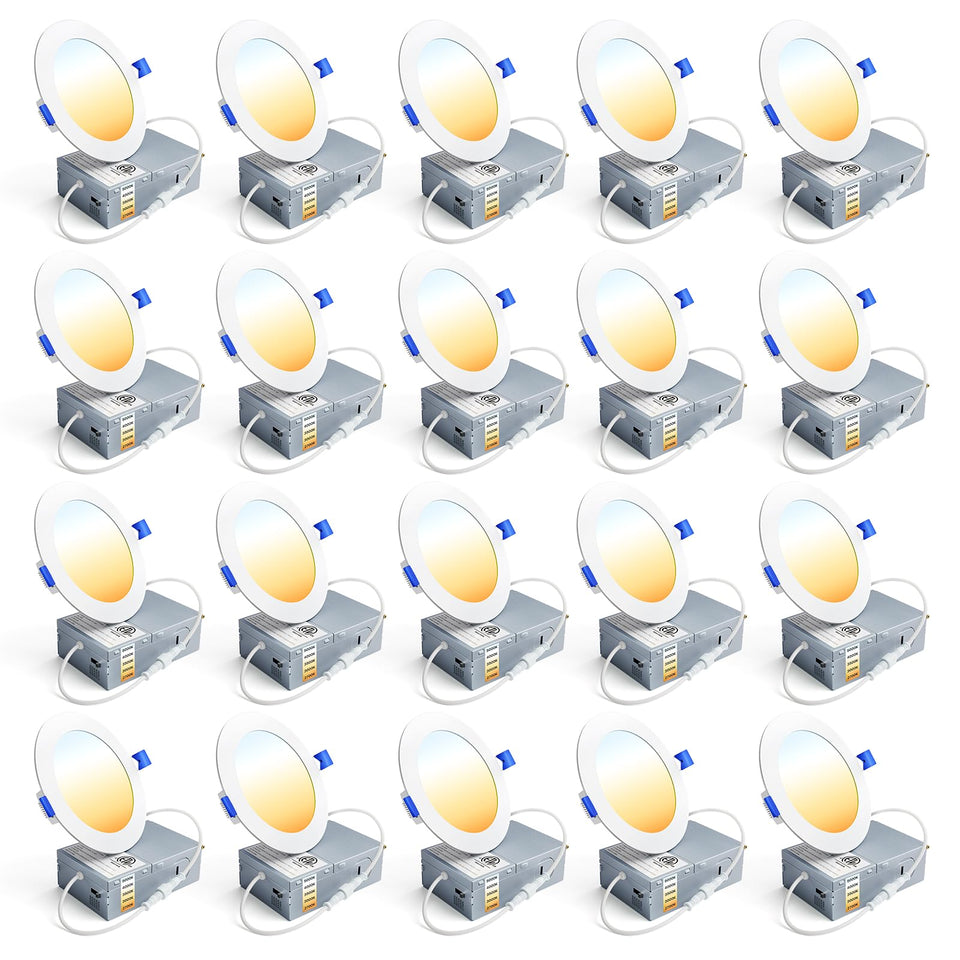 Ensenior 4in LED recessed light assembly demonstrates easy installation and bright 750lm output
