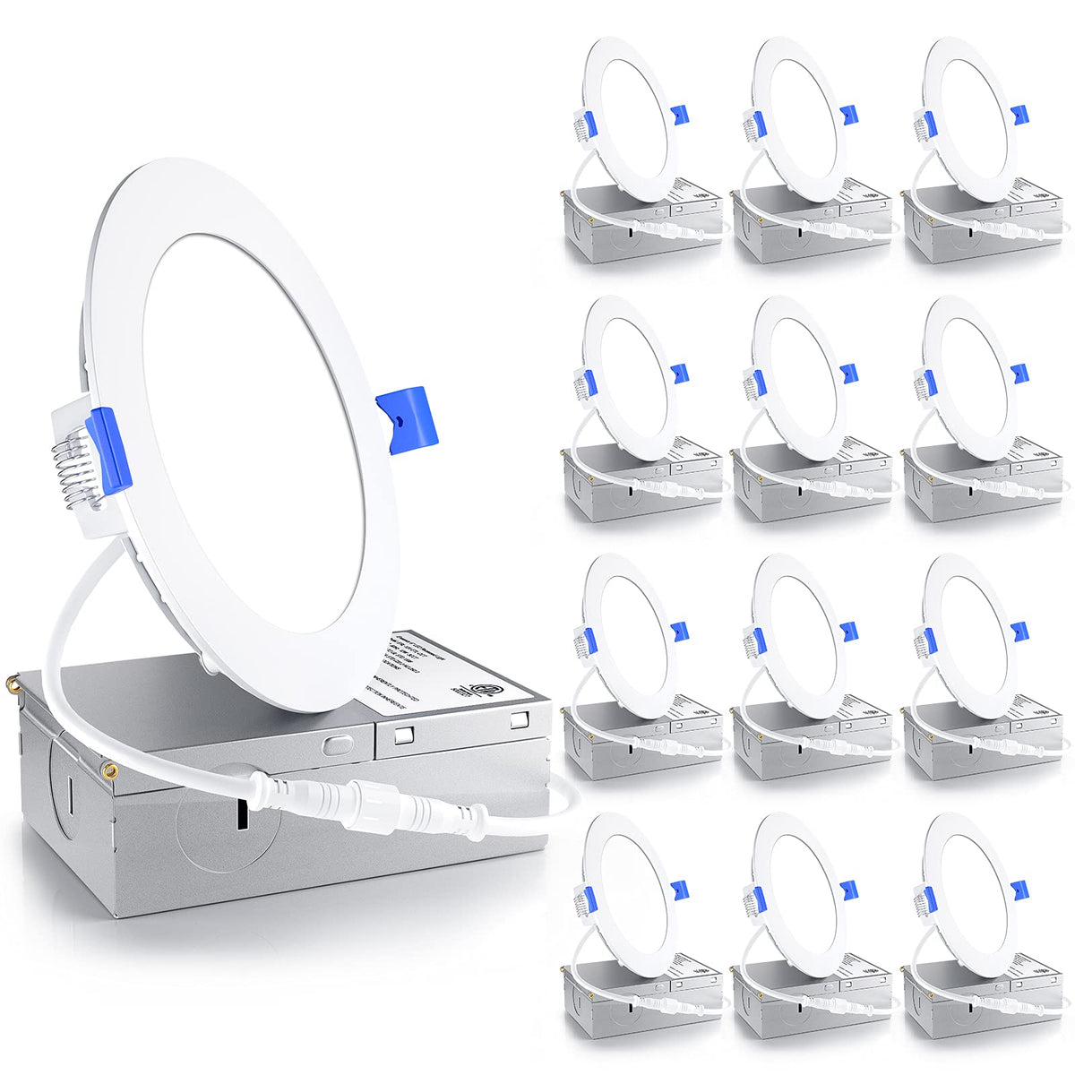 Ensenior 4-inch LED recessed light dimmable for flexible mood lighting in living spaces.