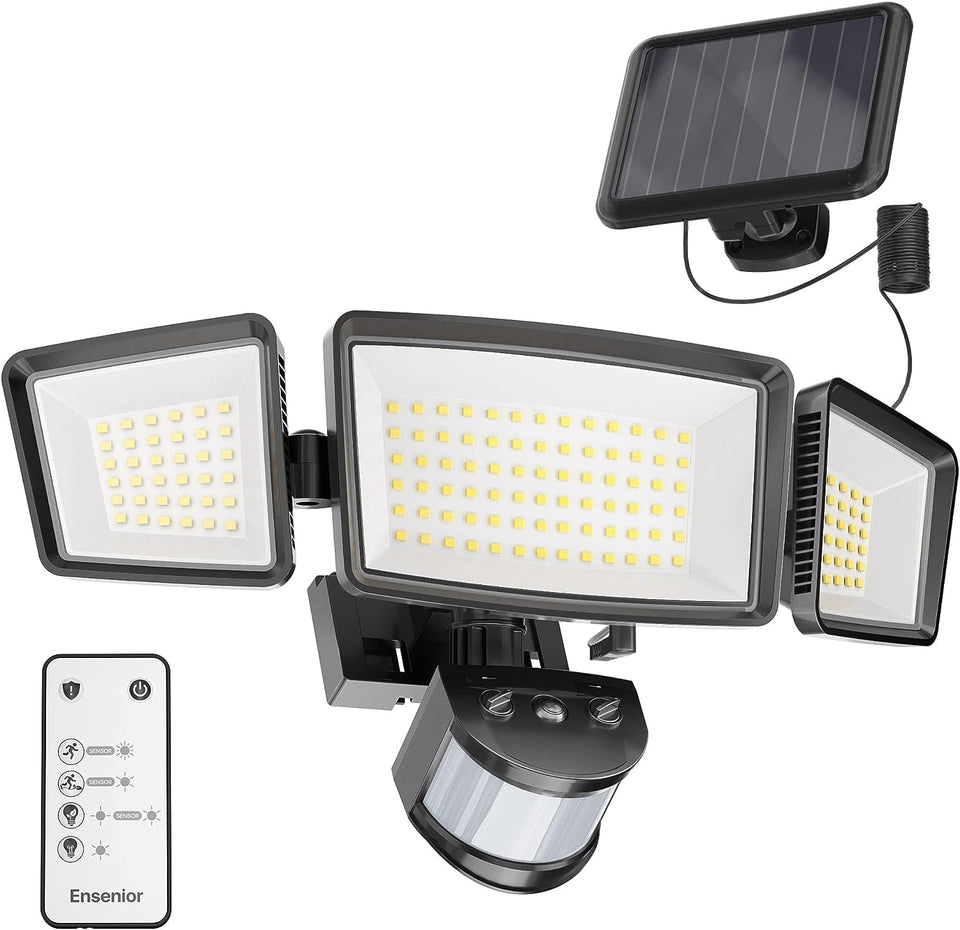Ensenior 5-Mode light front view for outdoor security illumination.