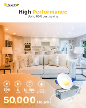 Ensenior 5CCT light with 2700K-5000K options for ambience