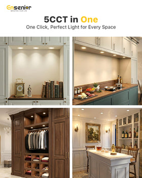 Ensenior recessed light demonstrates smooth dimming for mood control from gentle to bright.