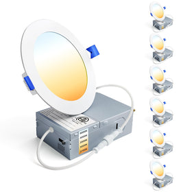 Ensenior 6-pack 4-inch LED recessed lights for easy ceiling installation