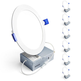 Ensenior 6-inch LED recessed light with canless design for seamless ceilings.