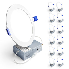 Ensenior 6-inch LED recessed light with slim profile for easy install