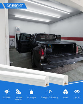 Ensenior daylight T5 LED illumination for precise tool work and clear visuals.