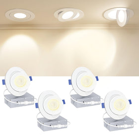 Ensenior gimbal light 4-inch tilt 90° for precise ceiling illumination