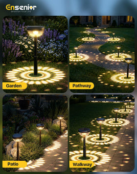 Ensenior IP65 outdoor lights are weatherproof for rain, snow, and sun exposure.