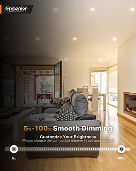 Ensenior LED can light delivers 1000lm brightness for balanced daily lighting