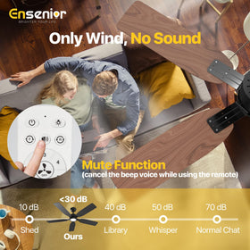 Ensenior mute mode reduces remote beeps during night use.