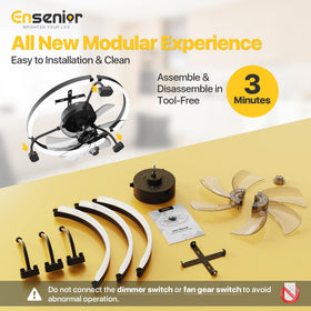 Ensenior reversible airflow – summer downdraft and winter updraft for year-round comfort