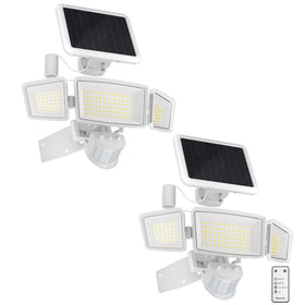 Ensenior solar security lights show wide beam coverage for safer nighttime navigation.