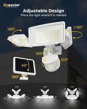 Ensenior 2-pack setup covers multiple entry points with consistent brightness.