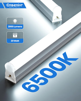 Ensenior T5 LED shop light 2000lm 6500K daylight for crisp task visibility.