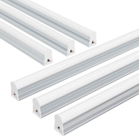 Ensenior T5 LED shop light 4ft close-up showcases premium aluminum build for durability.