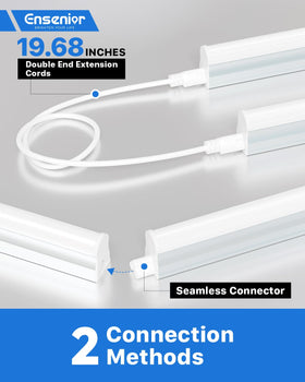 Ensenior T5 LED shop light aluminum body emphasizes heat resistance and durable everyday use.