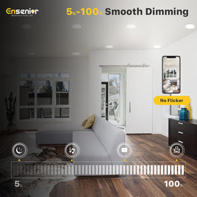 Ensenior wafer downlight ultra-thin profile fits tight ceilings