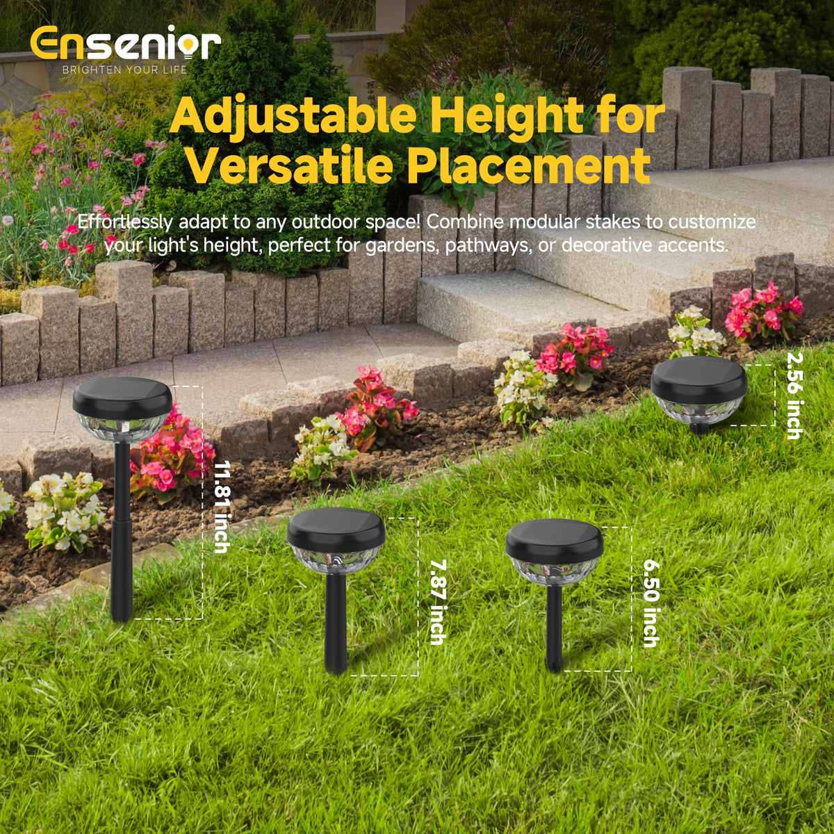 Ensenior warranty and 24/7 support for reliable outdoor lighting.