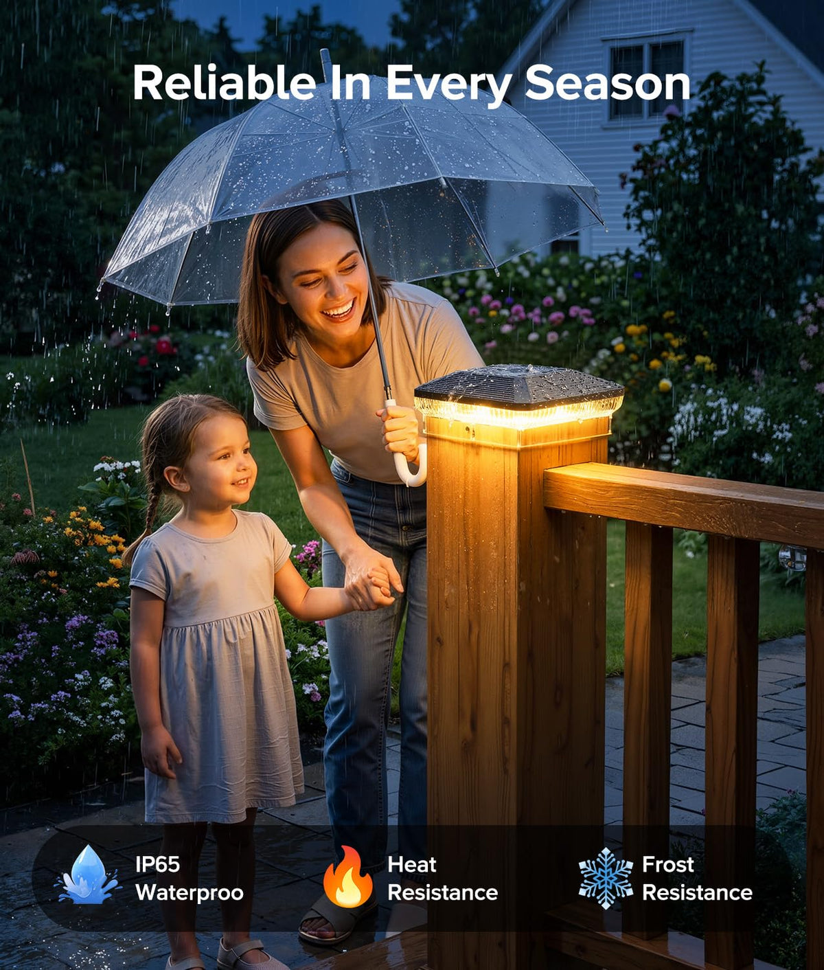 ENSLI easy installation without wiring on standard posts.