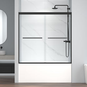 ENSO SENKA sliding door base view with semi frameless design for easy cleaning