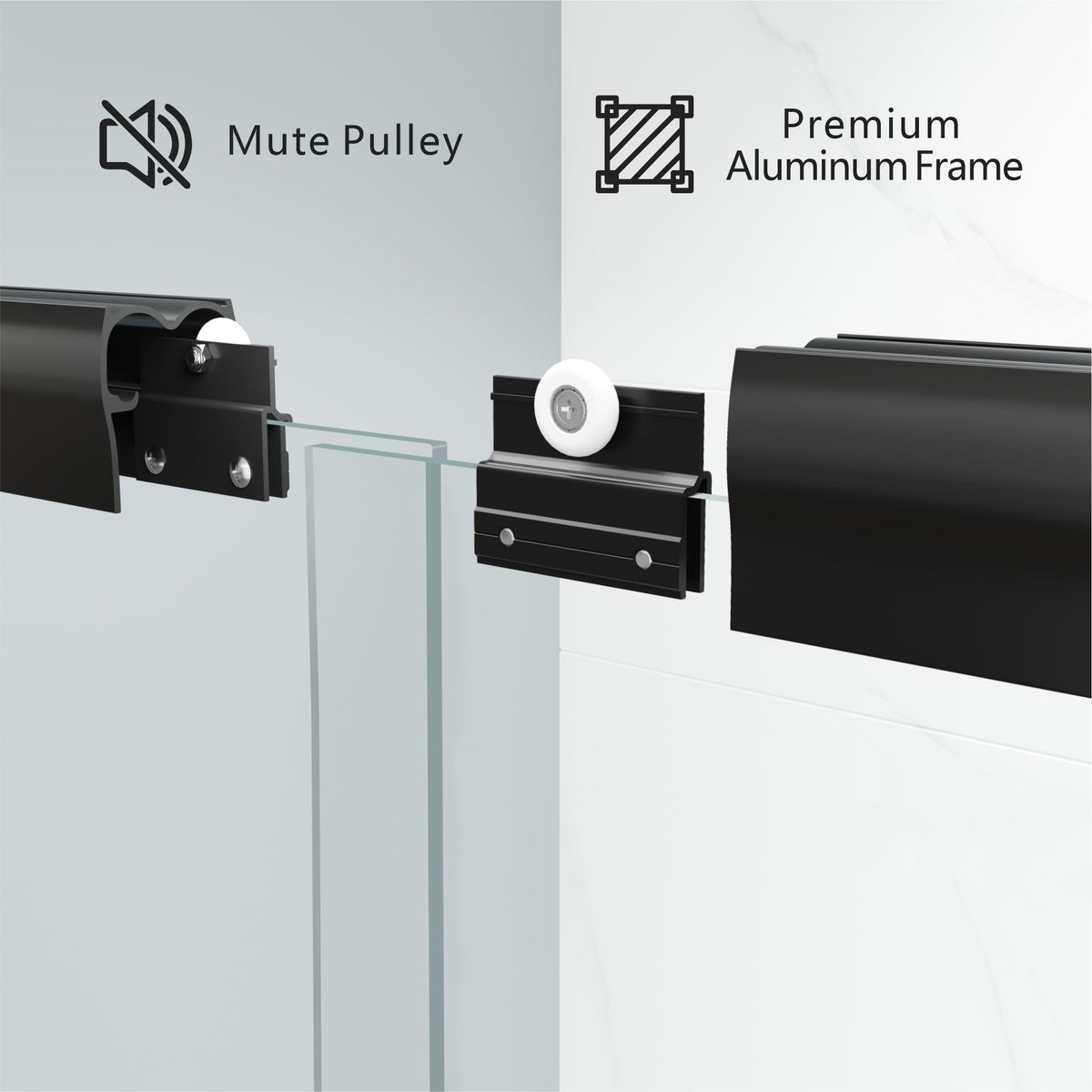 Leak barrier helps keep floors dry after showers.