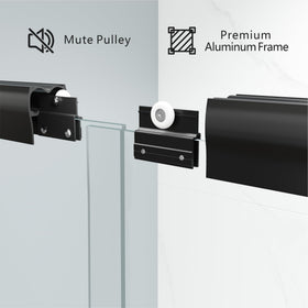 ENSO SENKA matte black frame and hardware for modern, corrosion resistant look