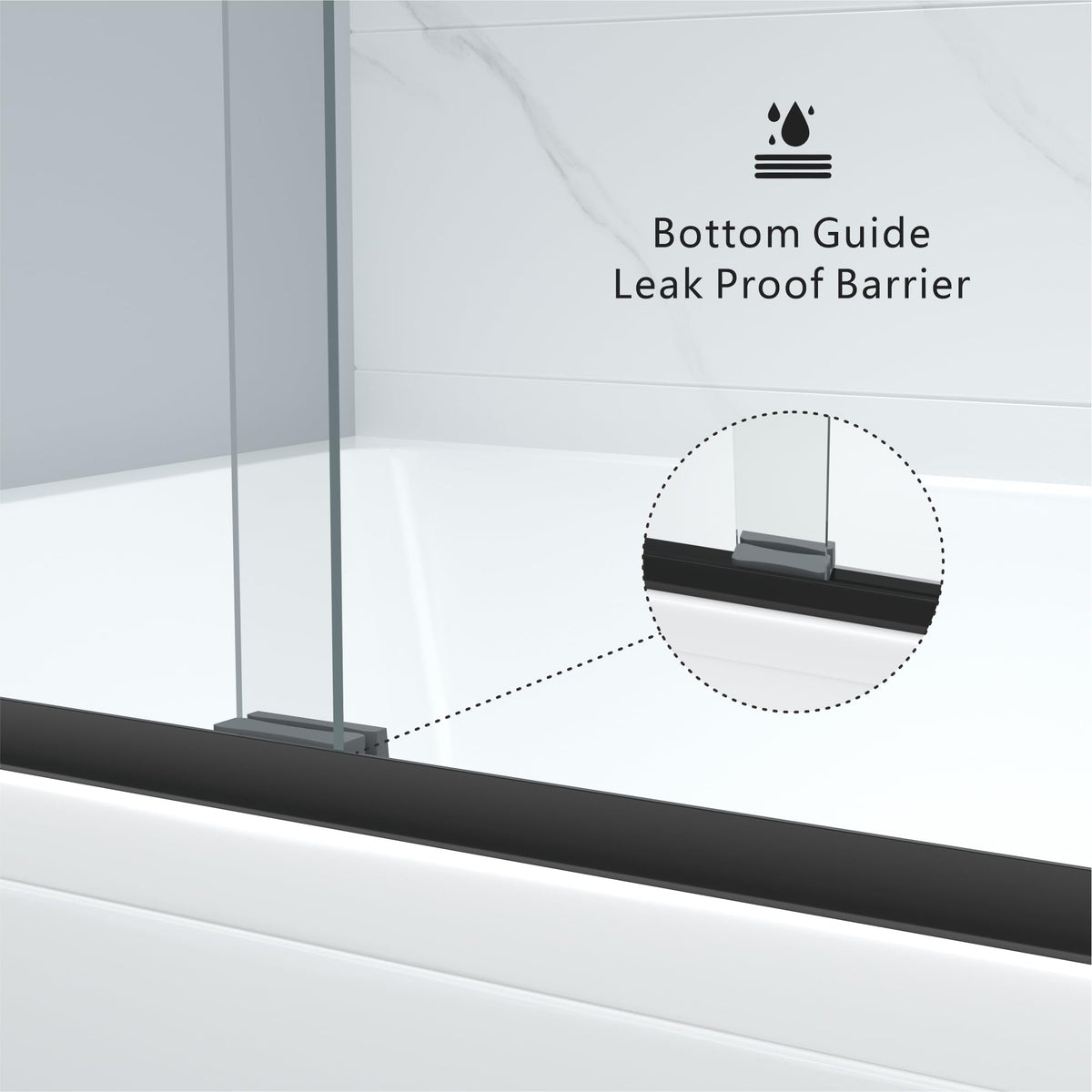 ENSO SENKA waterproof anti-leak threshold helps keep floors dry