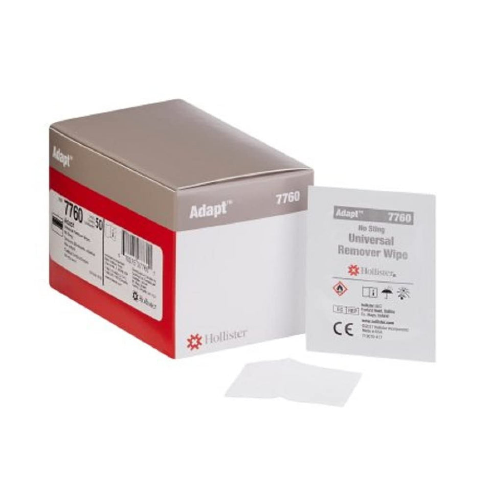 Ensur Hollister adhesive remover pack eases residue removal for quick pouch changes