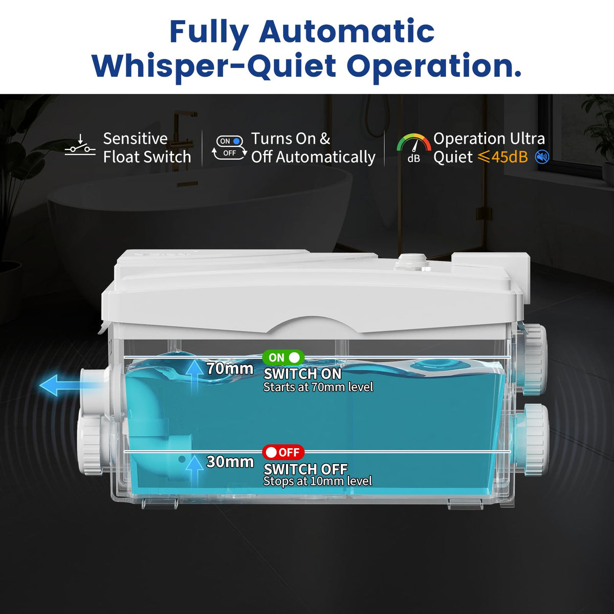 Ensurix utility sink pump odor-filter, helps keep laundry areas fresh