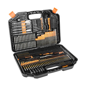 EnerTwist 246p drill bits case open, organized storage for fast DIY setup.