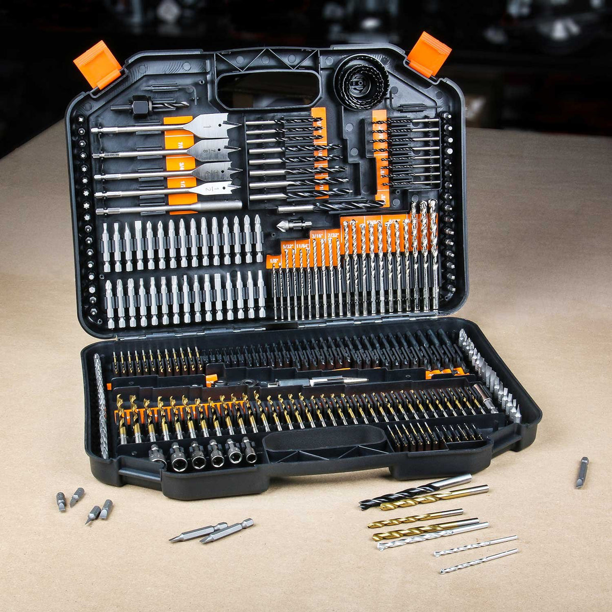 EnerTwist wood and masonry drill bits handle wood, metal, and concrete tasks with ease.