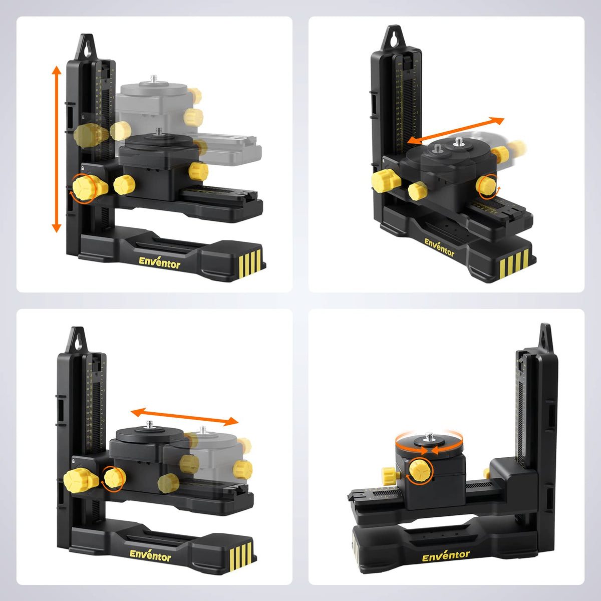 Auxiliary back clip extended to fit objects up to 5 cm thick for added versatility.