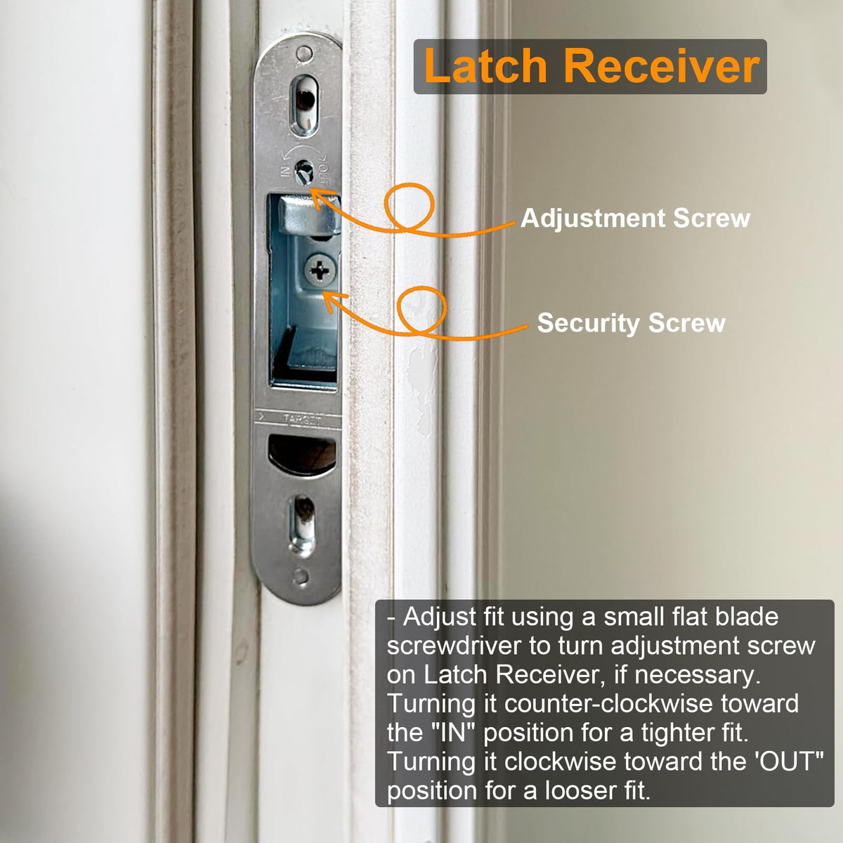 Eockatoo adjustment screw allows precise fit with simple screw adjustments.