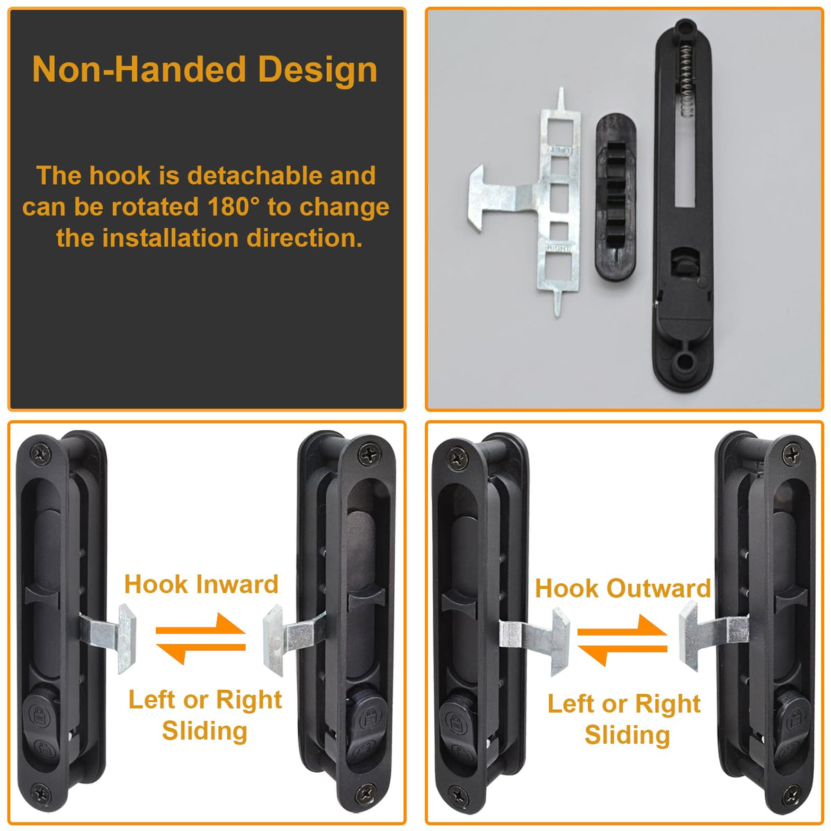 Eockatoo flush-fit installation reduces door protrusion for a clean look.