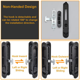 Eockatoo flush-fit installation reduces door protrusion for a clean look.