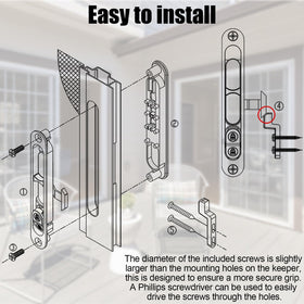 Eockatoo screws included for quick on-frame installation.