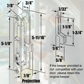 Eockatoo sliding screen door latch demonstrates automatic locking action.