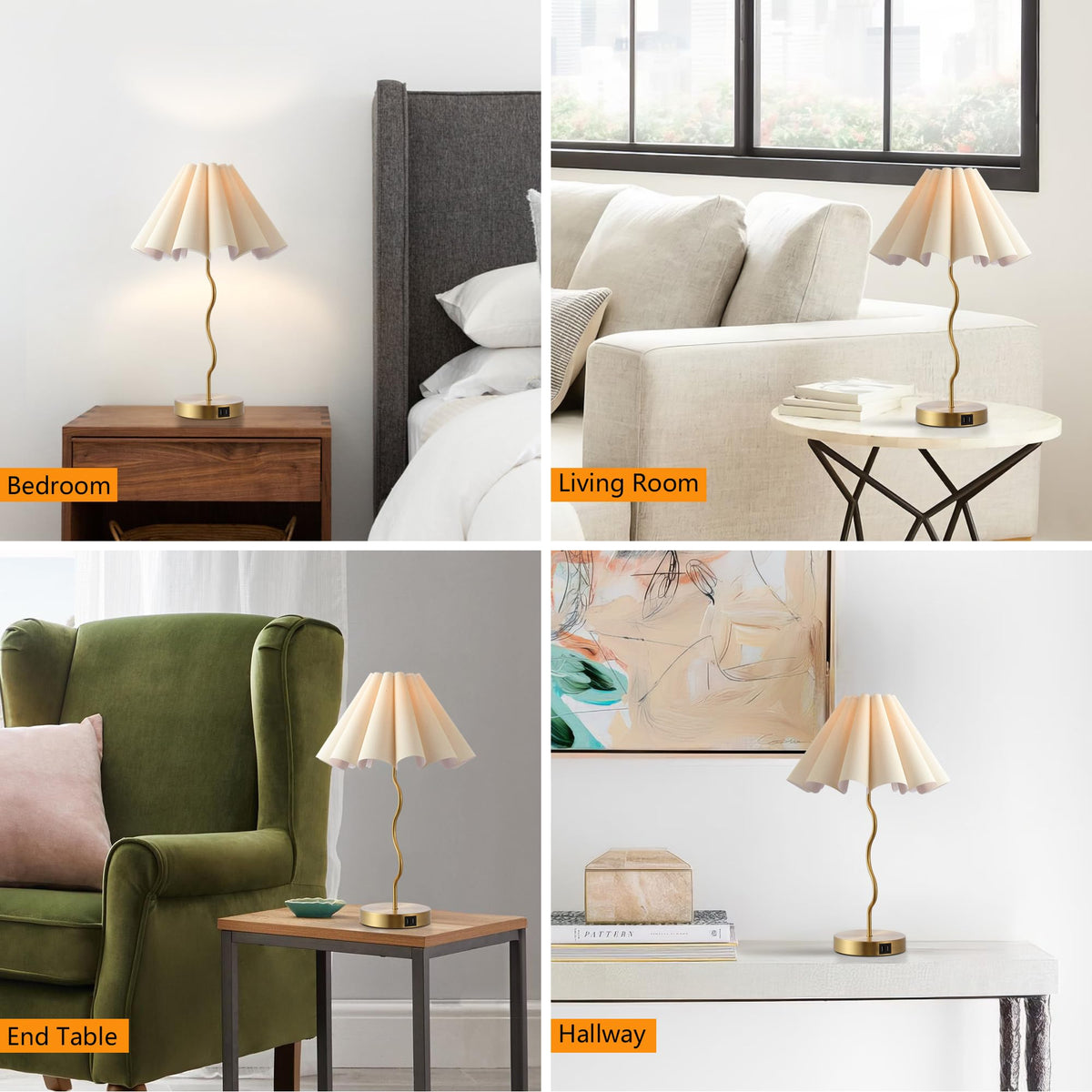 EOEYYOYB Durable metal base adds elegant warmth to your decor.